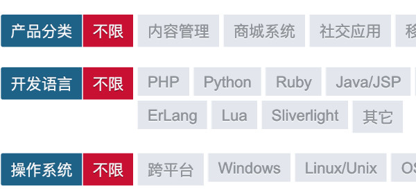 一个分类按钮效果，可以学习参考